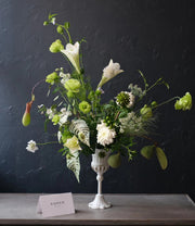 Flowers in a container / images for scale only