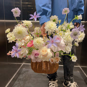 Flowers in a container/images for scale only