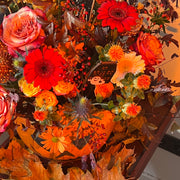 Flowers in a container / images for scale only